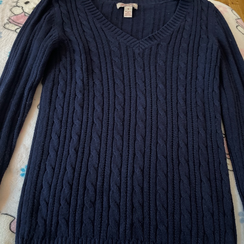 Arizona Jean Company Navy V-Neck Sweater